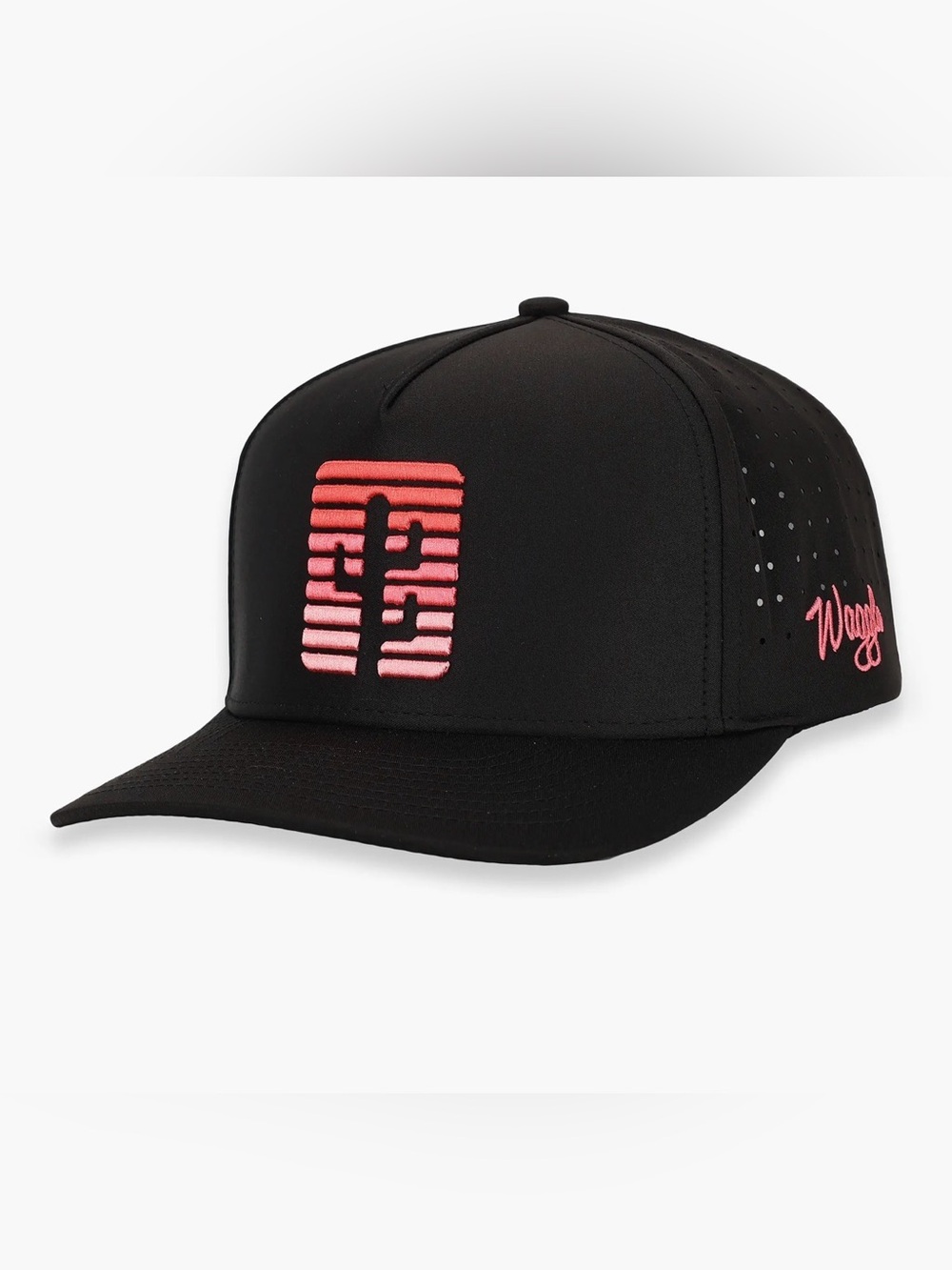 NWT WAGGLE MEN'S MIRAGE SNAPBACK HAT- BLACK